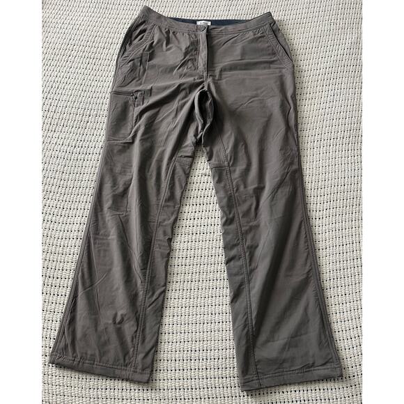 L.L.Bean Womens 12 Ash Gray Comfort Trail Fleece Lined Hiking Pants NWT - Picture 1 of 10